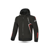 BELA BREEZE Casca Mole Moto Capuz Preto Vermelho - Imagem frontal da Casacos